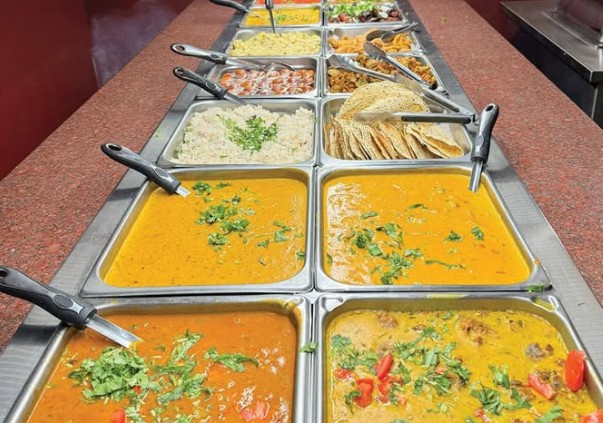 Indian food catering buffet for parties and celebrations