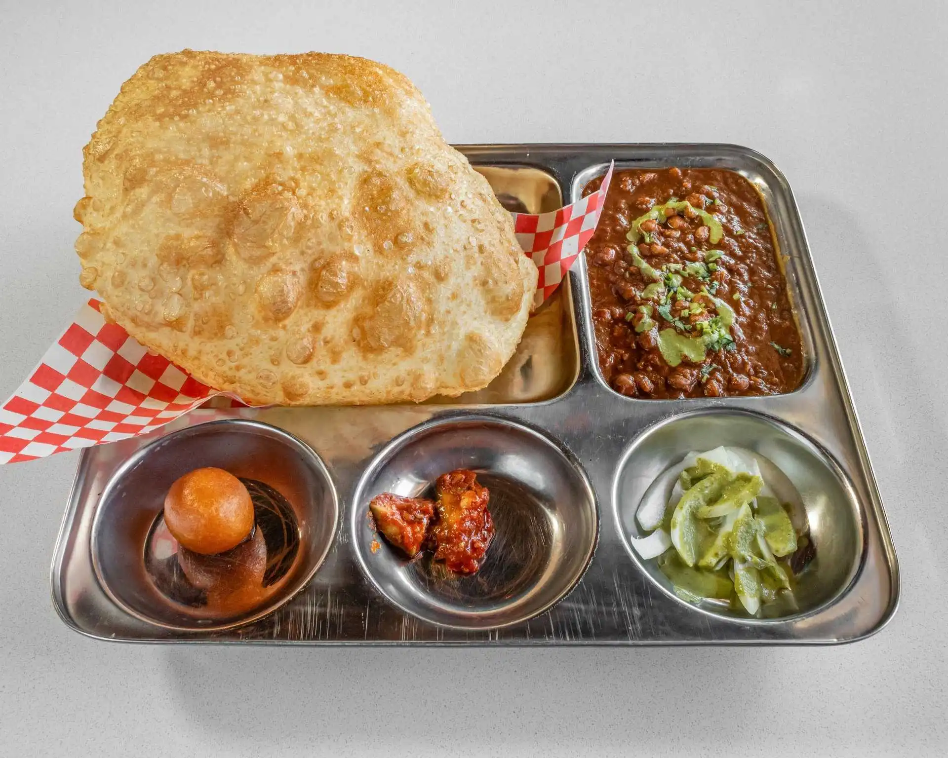 Chole Bhature North Indian dish at Tandoor House Winnipeg